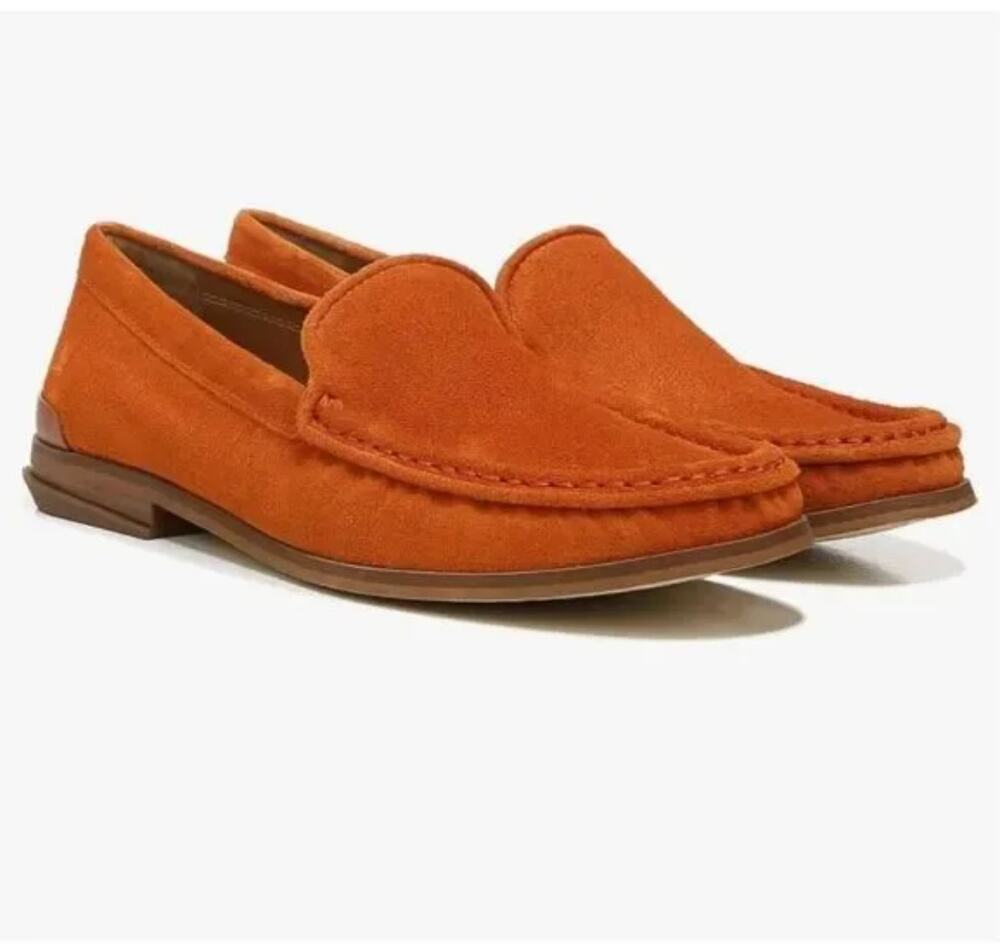 SARTO By Franco Sarto Gina Loafers 4 Burnt Orange Rust Suede NWOT Flats Comfort